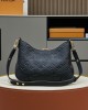 LV M12930 Boulogne black all leather embossed chain bag