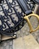 DIOR Mini Saddle Bag with Strap Blue | 0447