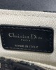 DIOR Mini Saddle Bag with Strap Blue smallsize | 5528