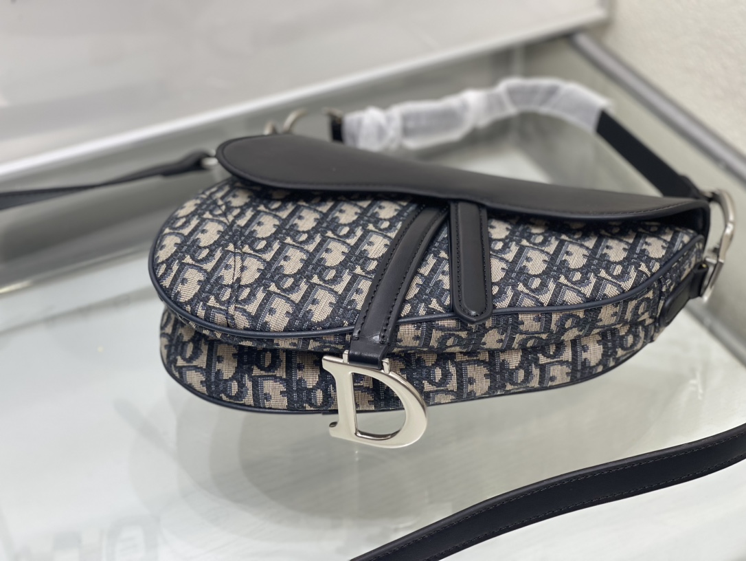 DIOR Saddle Bag with Strap Blue bigsize | 5528