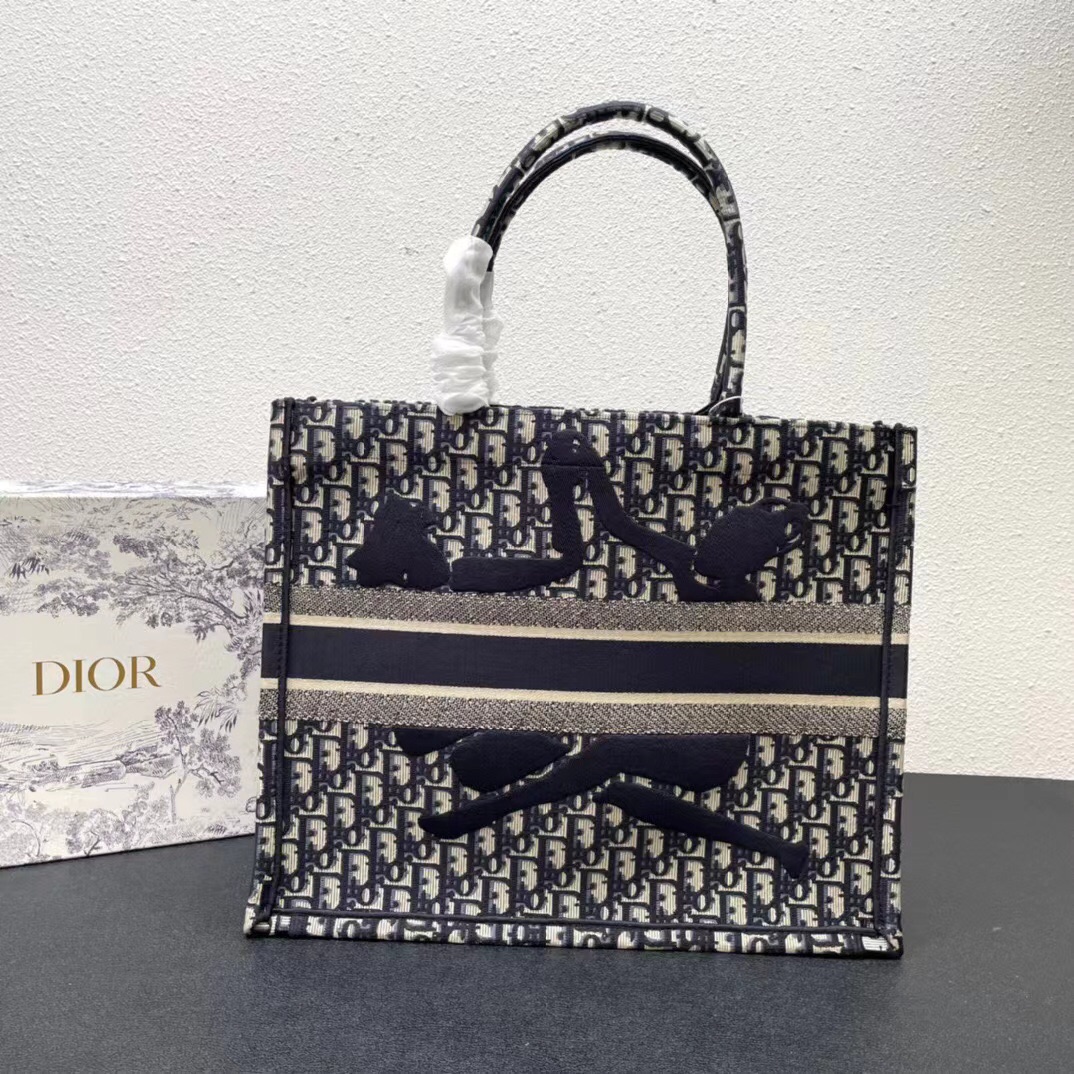 DIOR Large Book Tote  blue| M1286