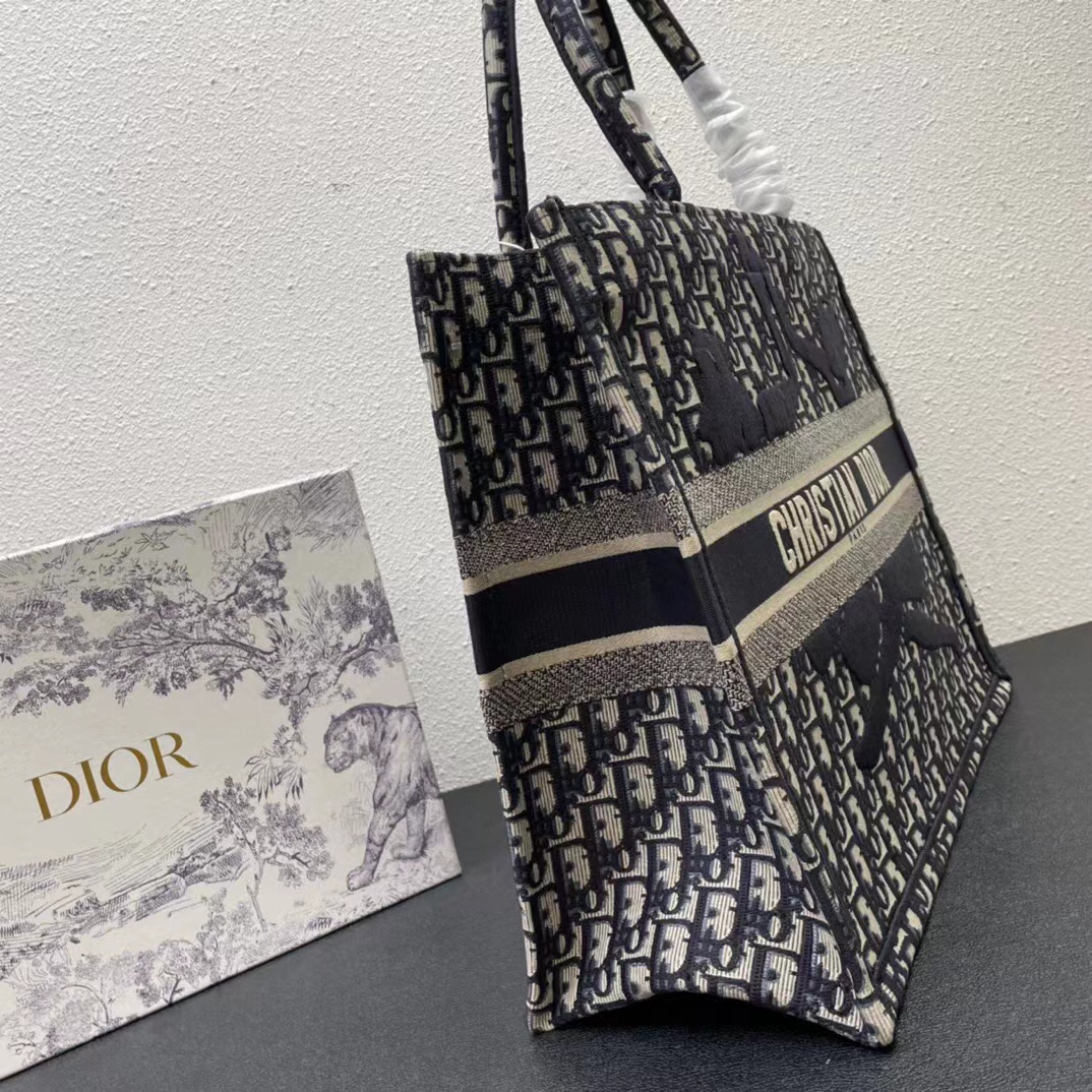 DIOR Large Book Tote  blue| M1286