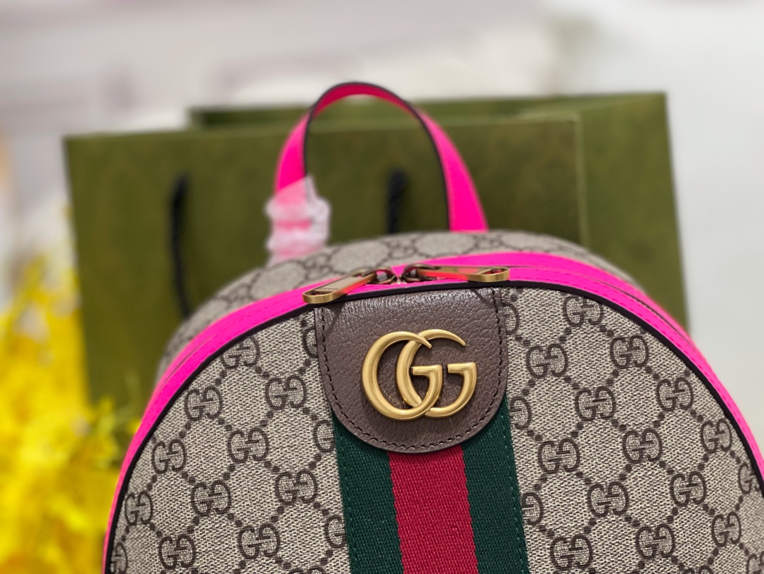 GUCCI  Ophidia small backpack | 547965 (pink)