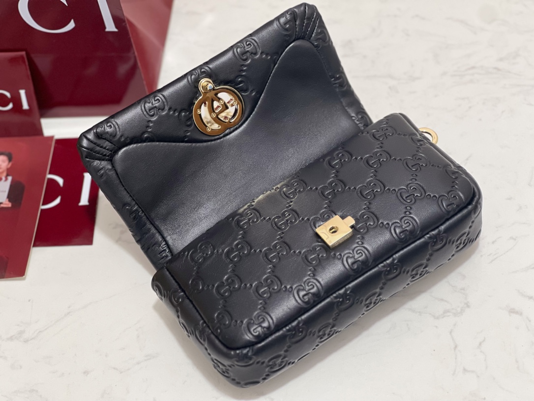 GUCCI GG Milano mini top handle bag | 806017(Black)