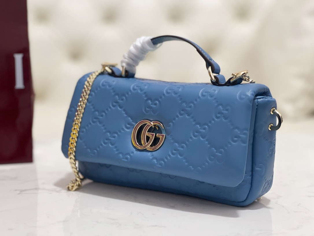 GUCCI GG Milano mini top handle bag | 806017(Blue)