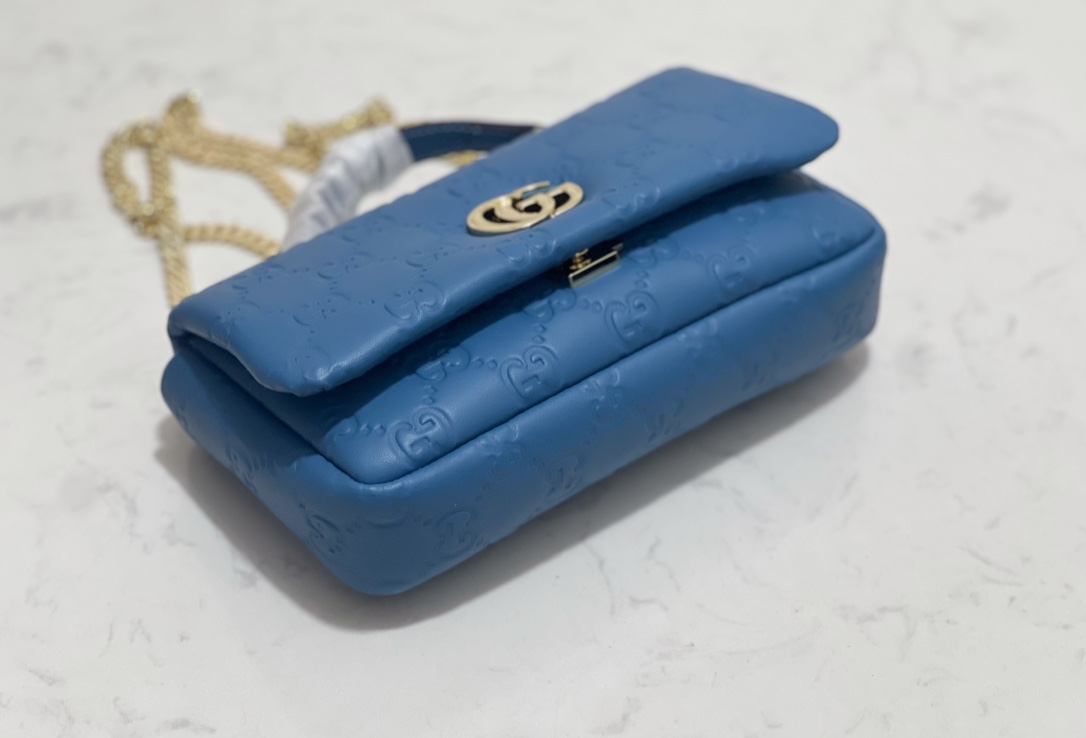 GUCCI GG Milano mini top handle bag | 806017(Blue)