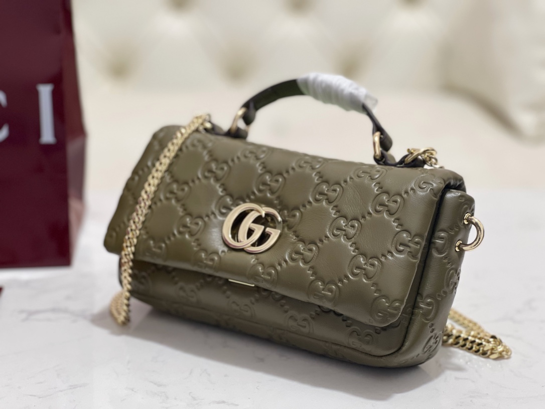 GUCCI GG Milano mini top handle bag | 806017(Brown)