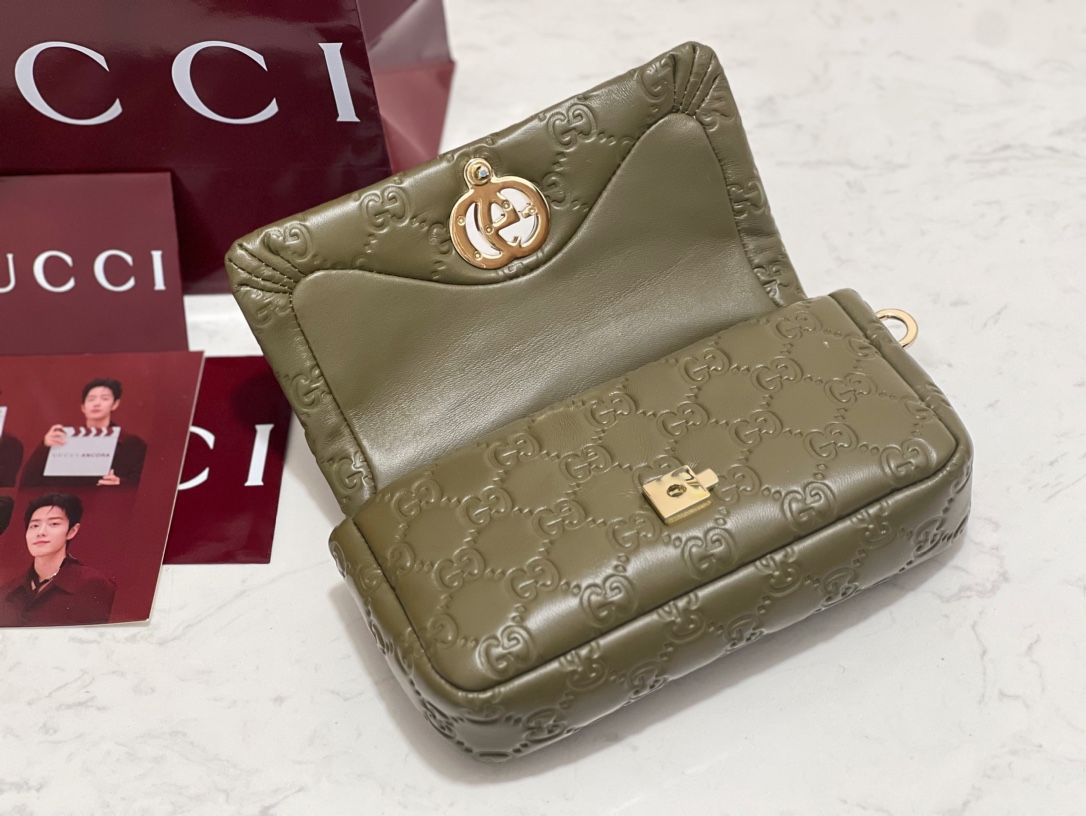 GUCCI GG Milano mini top handle bag | 806017(Brown)