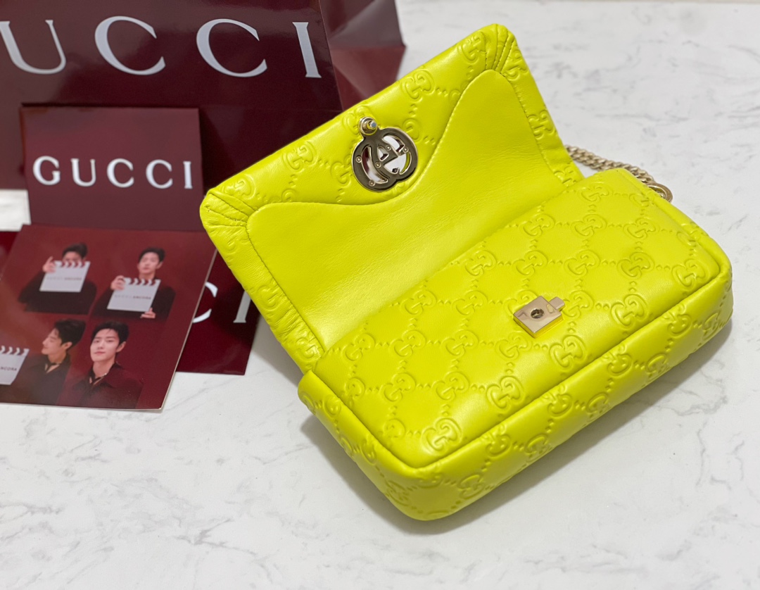 GUCCI GG Milano mini top handle bag | 806017(Green)