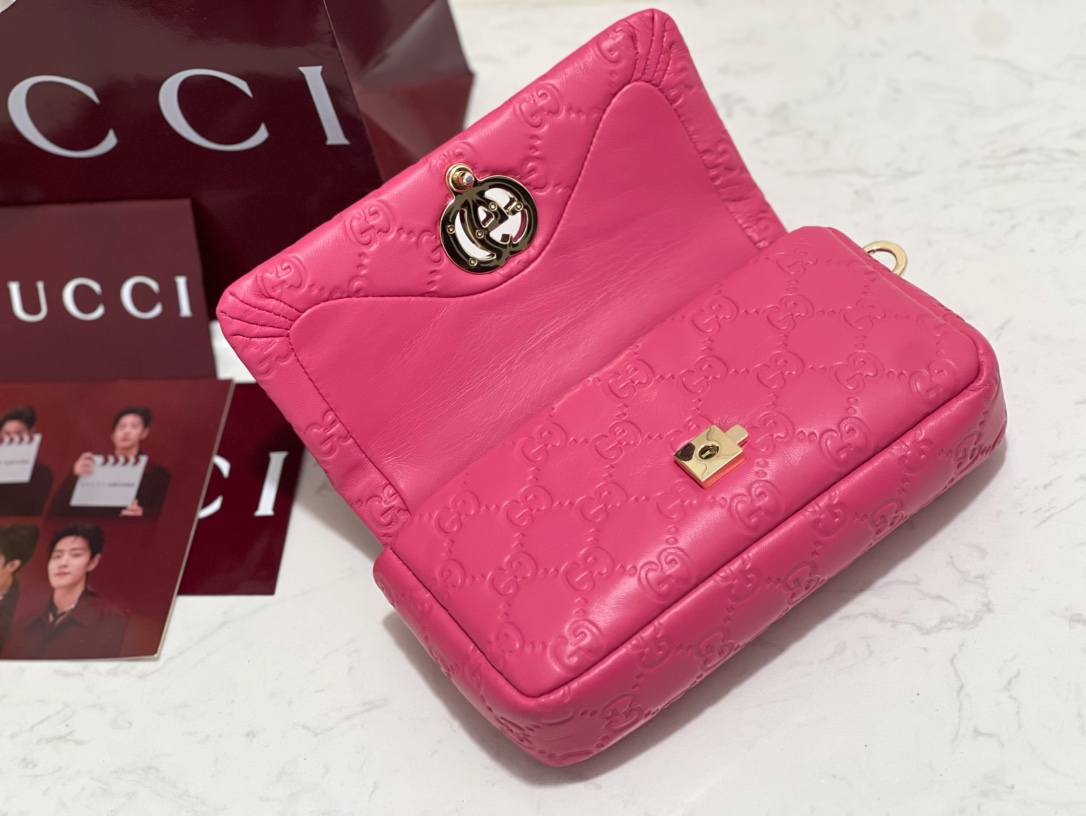 GUCCI GG Milano mini top handle bag | 806017(Pink)