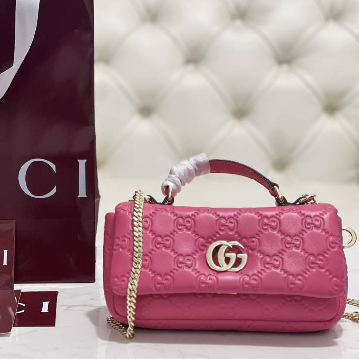 GUCCI GG Milano mini top handle bag | 806017(Pink)