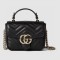 GG Marmont mini top handle bag  Black  | 811238