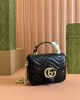 GG Marmont mini top handle bag  Black  | 811238