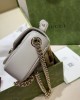 GG Marmont mini top handle bag   light grey  | 811238