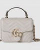 GG Marmont mini top handle bag   light grey  | 811238