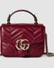 GG Marmont mini top handle bag  Rosso Ancora red  | 811238