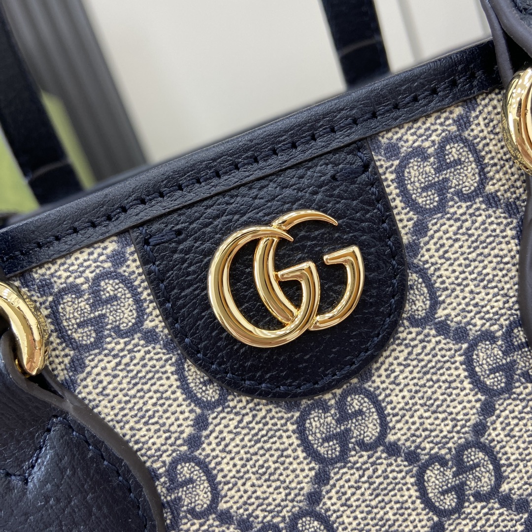 GUCCI Ophidia MINI TOTE BAG BLUE PVC | 811716