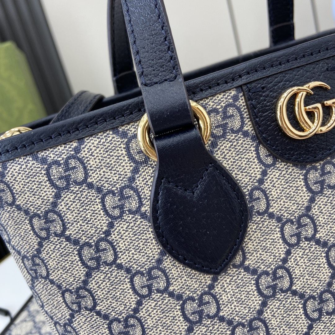 GUCCI Ophidia MINI TOTE BAG BLUE PVC | 811716