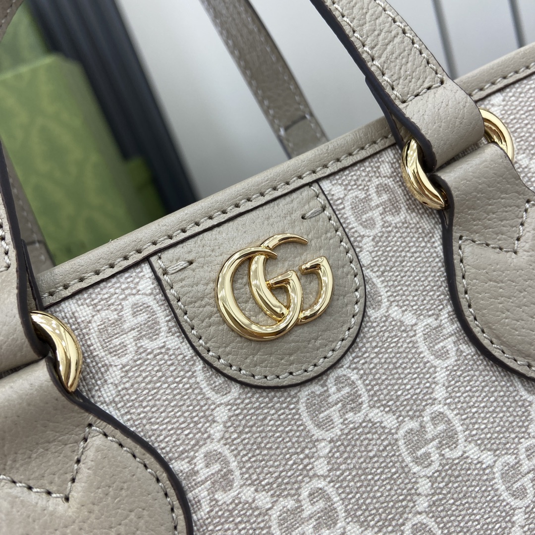 GUCCI Ophidia MINI TOTE BAG  Oatmeal PVC | 811716