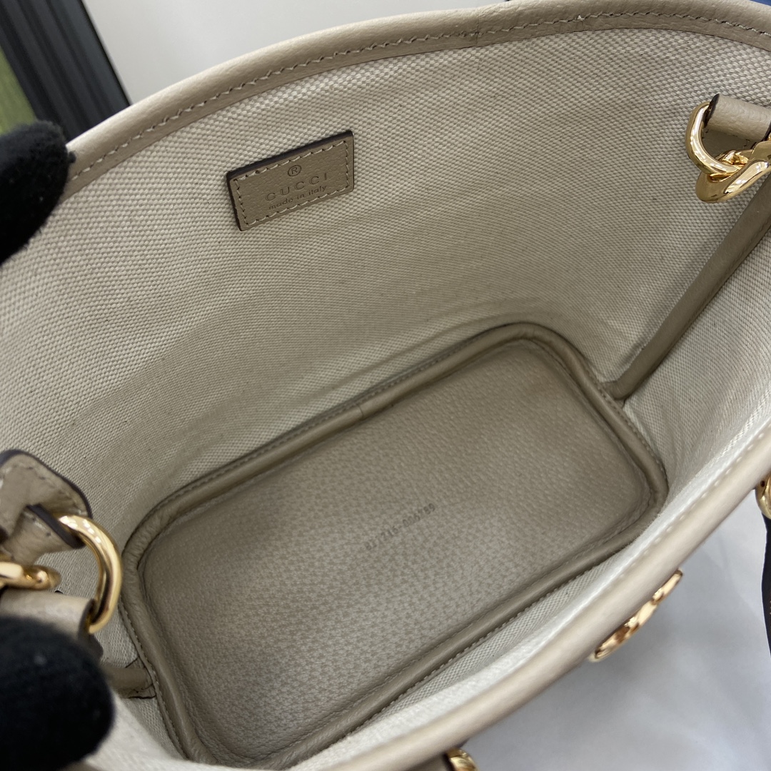 GUCCI Ophidia MINI TOTE BAG  Oatmeal PVC | 811716