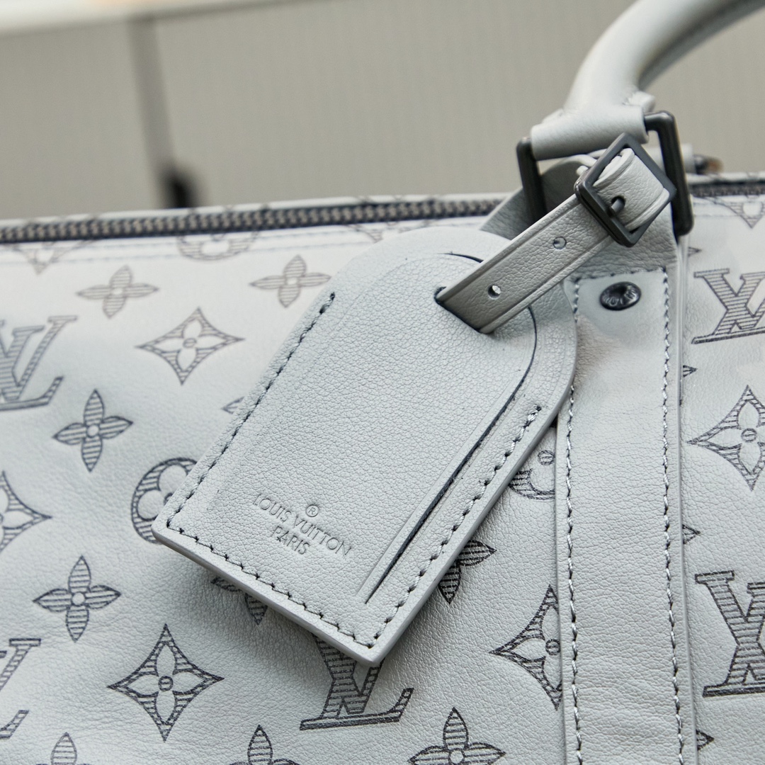  LV KEEPALL Monogram Shadow  Anthracite Gray  | M46117